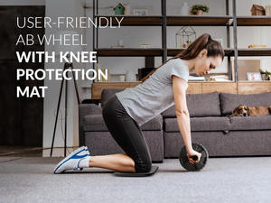 Kit d'Entraînement Maison et Salle de Sport 9-en-1 : Barres de Pompe, Corde à Sauter, Pince de Musculation, Genouillères et Roue AB 9 Pièces - Product Image 3