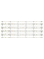 Barre de rétroéclairage LED pour téléviseur 65'' MBI 65QHQJP, 6 LED, version 3V, modèle JS-D-JP651EC(61205)MS-L1385 V2, rétroéclairage LED en aluminium pour téléviseur