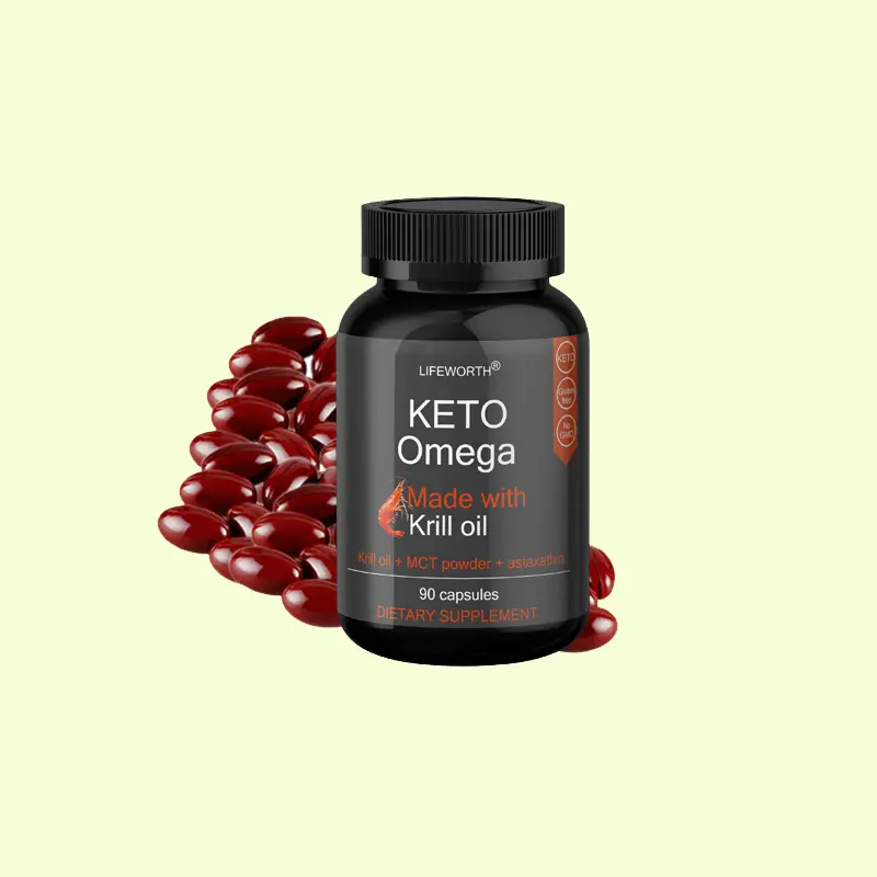Lifeworth OEM bulk organic   natural keto products omega 3 krill oil capsules