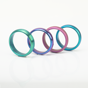 Anillo de Titanio Puro con Entrega Rápida, Diseño Minimalista y Elegante, Acabado Mate Pulido, Anillo para Hombre, Joyería Colorida y Duradera, Personalizable - Product Image 3