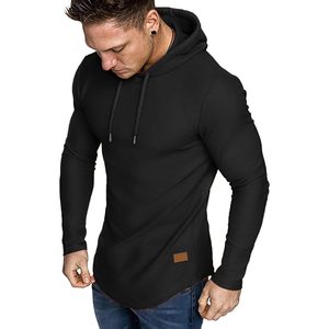 FOXA <b>Mens</b> Fleece Hoodie Long Sleeve Athletic Sweatshirt Breathable <b>Pullover</b> Hooded Top For <b>Men</b> - Product Image 1