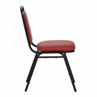 Chaises d'hôtel modernes en tube de fer noir, durables, avec coussin en tissu, pour salon, mariages, hôpitaux, ateliers – Vente directe usine, forme trapézoïdale