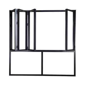 Ventanas Plegables Verticales de Aluminio con Doble Acristalamiento de Alta Calidad, Suministro Directo de Fábrica, Ventanas y Puertas Plegables con Marco Delgado - Product Image 2