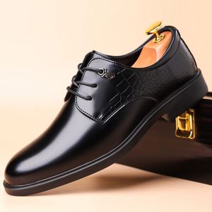 New Classic Fashion Men's Professional Formal Dress Leather Shoes-Elegant Business Casual Office Wear - Product Image 1