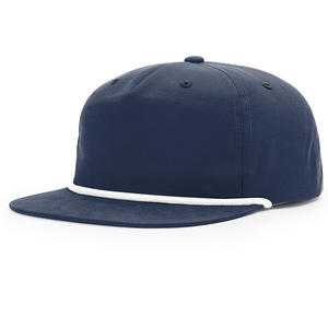 Embossed <strong>Hats</strong> Wholesale Blank 256 <strong>Hat</strong> Rope Snapback Cap Low Crown Five-panel Soft Nylon <strong>Hats</strong> for Men - Product Image 4