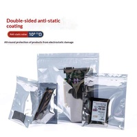 PE Anti-Static Self-Sealing Shielding ESD Bag for Computer Graphics Card Hard Disk IC Chip Moisture Proof Packaging RoHS