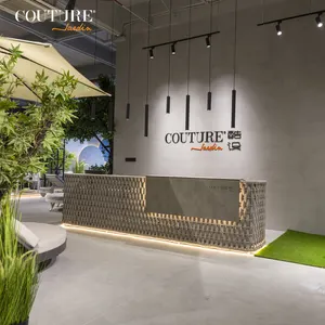 Couture Jardin Loop Outdoor Furniture Modern Meja Resepsionis Meja Fashion Tali Depan Meja Resepsionis