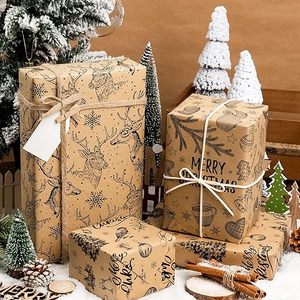 Sapin de Noël original, gros cerf à bois de cerf, biscuits au gingembre, collations, papier cadeau en cellophane - Product Image 3