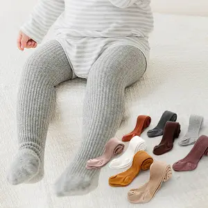 Meias meias-calças para crianças, meias de inverno para bebês, de algodão