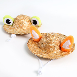 Lindo <span class=keywords><strong>Sombrero</strong></span> para Mascotas con Estampado de Leopardo, Ligero y Refrescante, con Protección para las Orejas, para Gatos y Perros, Accesorio para Fotos de Verano - Product Image 3