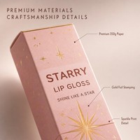 Boîte à gloss à lèvres vide écologique et recyclable, emballage en papier pour baume à lèvres de taille personnalisée, carton pour teinte à lèvres, vente en gros, petite commande