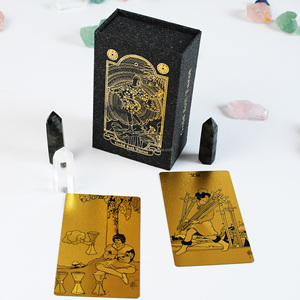 Juego de Cartas del <span class=keywords><strong>Tarot</strong></span> Clásico Popular para Principiantes, 12*7, Impermeable, de Plástico, Ecológico, con Lámina Dorada, Portátil, Duradero, en Caja de Regalo, <span class=keywords><strong>Tarot</strong></span> Hanshin - Product Image 4