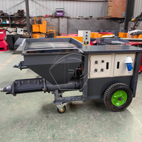 Haute efficacité 220v 380v électrique Diesel petit mur ciment béton mortier pulvérisateur pas cher prix plâtre pulvérisation Machine pompe