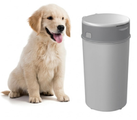 Poubelle anti-odeur pour déchets d'animaux en PP, avec système de fermeture rotative, pour excréments de chien, écologique, gain de place, pour intérieur, anti-odeur, conteneur à litière pour animaux de compagnie