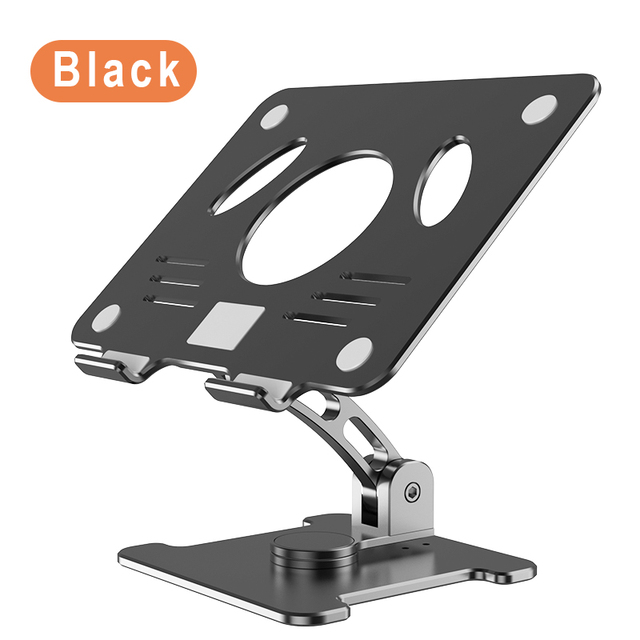 360 Rotating Aluminum Foldable Notebook Laptop Desktop Stand Holder