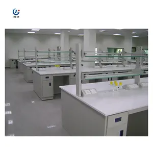 Vaccum Microbiology Lab Bench Furniture Double Side Work Bench Chemical Lab Table