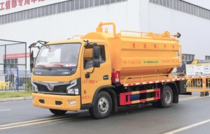 รถดูดสิ่งปฏิกูลและทำความสะอาดแรงดันสูง ยี่ห้อจีน CLW Dongfeng D6 4x2 เกียร์ธรรมดา เครื่องยนต์ดีเซล ยูโร 3 พร้อมถังขนาด 6000 ลิตร กำลัง 150-250 แรงม้า - Product Image 2