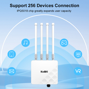 KuWFi APH3000 WiFi 6 11AX 3000Mbps esterno AC con porta SFP + Gigabit Ethernet supporto DC porta <span class=keywords><strong>360</strong></span> ° punto di accesso all'aperto - Product Image 5
