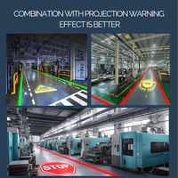 Projecteur de signalisation de sécurité à lumière laser LED 20W AC, boîtier métallique durable, lampe laser linéaire infrarouge, paysage, jardin, ateliers