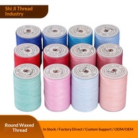 Benang Lilin Poliester 80M 0.45mm Kekuatan Tinggi Panjang 80m untuk Bordir, Sulaman Silang, Produk Rajutan, Jahit Kantong Teh, Elastis