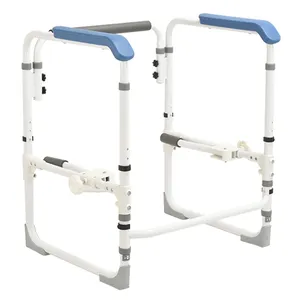 Bathroom use commode toilet safety frame rail for elderly