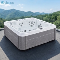 Bain à remous VIRLUX V1001 pour 6 personnes, acrylique, 52 jets, bain à remous