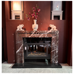 <span class=keywords><strong>Cheminée</strong></span> électrique virtuelle de luxe de 29 pouces avec écran LCD, design moderne avec WiFi pour usage domestique ou hôtelier, effet de étincelles - Product Image 3