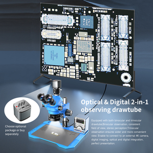 Microscopio Trinocular Continuo JCID-M3750A 7-50X, Microscopio Estéreo Profesional para Reparación de Placas Base de Teléfonos Móviles - Product Image 5