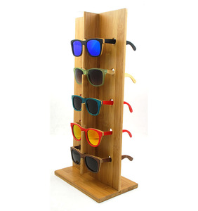 Wooden Bamboo Eyewear Display Stand <strong>Glasses</strong> Storage <strong>Rack</strong> for Home Retail &amp; Wholesale - Product Image 3