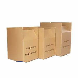 Kunden spezifische mehr schicht ige verdickte Papp druck Logo Verpackung Versand mobile Transport box Wellpappe