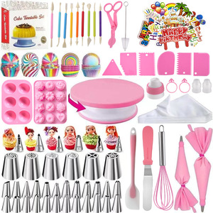 Kit OEM da 320 Pezzi/Set per la Decorazione di Torte con Alzata Decorativa e Stampo in Silicone per <span class=keywords><strong>Pasticceria</strong></span> - Product Image 2