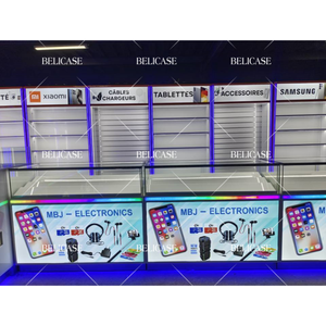 Mueble para <span class=keywords><strong>Tienda</strong></span> de Celulares, Diseño de Mostrador para <span class=keywords><strong>Tienda</strong></span> de Electrónica, Gabinete de Pared para Accesorios de Teléfono, Diseño Interior para <span class=keywords><strong>Tienda</strong></span> de Teléfonos Móviles - Product Image 1