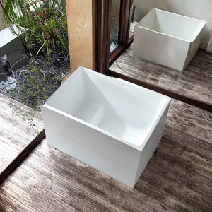 <span class=keywords><strong>Baignoire</strong></span> carrée indépendante en acrylique de style japonais de 0,9 à 1,3 m avec fonctions de bain à remous - Product Image 3