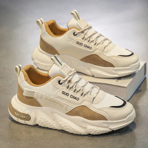 Zapatillas Deportivas Casuales de Hombre con Caña Alta, Parte Superior de Microfibra, Suela de Goma PU, Impermeables, Transpirables, con Malla, para Verano - Product Image 1