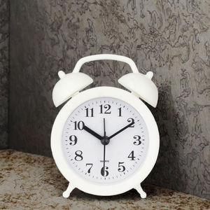 Design minimaliste en plastique Quartz réveil de bureau créatif numérique petite Double <span class=keywords><strong>cloche</strong></span> pour chambre chevet décor à la maison obtenir nouveau - Product Image 3