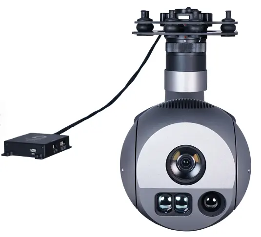 A30TR AI 카메라 감지 물체 자동 식별 드론 GPS 이중 센서 30x EO 열 거리 측정기 3 축 매핑 짐벌 카메라 DIY