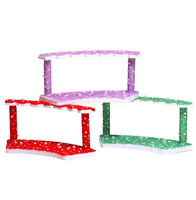 Nouveau porte-stylo carré en plastique acrylique de l'industrie lourde Reviright, finement orné de strass, personnalisable