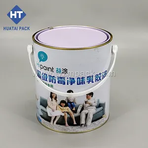 Round Metal Paint Can 150ml /250ml/1 Pint/ 1 Quart/ 1 Gallon /silver Empty Metal Tin Can Round Paint Container Glue Bottle For Sale