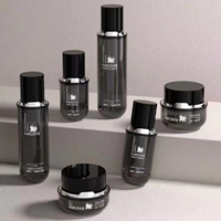 Bouteille en verre de luxe de haute qualité, fabrication directe d'usine, emballage personnalisé pour produits de soin de la peau, pompe à lotion en verre
