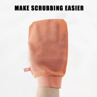 Gants exfoliants marocains personnalisables pour l'élimination de la peau en profondeur Application corporelle Gants de bain en viscose Gant exfoliant exfoliant