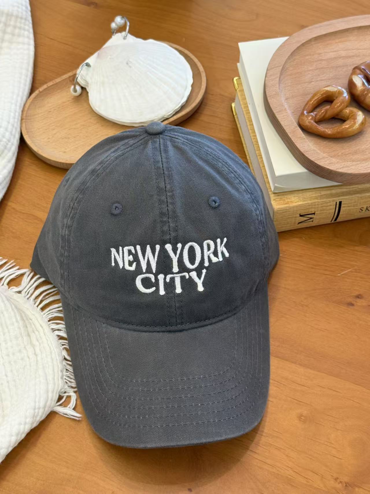 Grey-newyorkcity letter embroidery