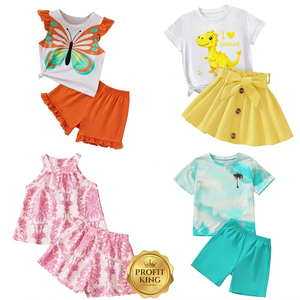 Conjunto de Ropa Infantil Unisex con Estampado de Dibujos Animados de Verano, 2 Piezas, Modelo Mixto, Sin <span class=keywords><strong>Marca</strong></span>, Hecho en China, Compatible con Envío Mixto - Product Image 6