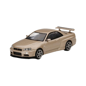 Modèle de voiture miniature en alliage moulé sous pression à l'échelle 1/64, Skylnie Gtr R34 Mspec, modèle de voiture jouet - Product Image 1