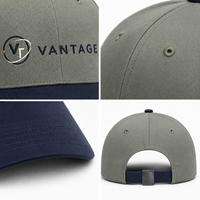 Casquette de baseball personnalisée 100 % coton à 6 panneaux, broderie, ajustée, unie, pour le sport, avec visière incurvée, casquettes et chapeaux réglables