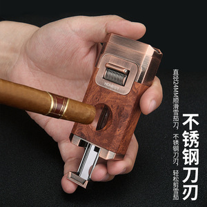 Encendedor de Cigarros de Lujo JOFI para Hombre, 2 Chispas, Llama Doble, Encendido Directo, Resistente al Viento, Regalo Empresarial, Cortador en V, Recargable con Butano - Product Image 2