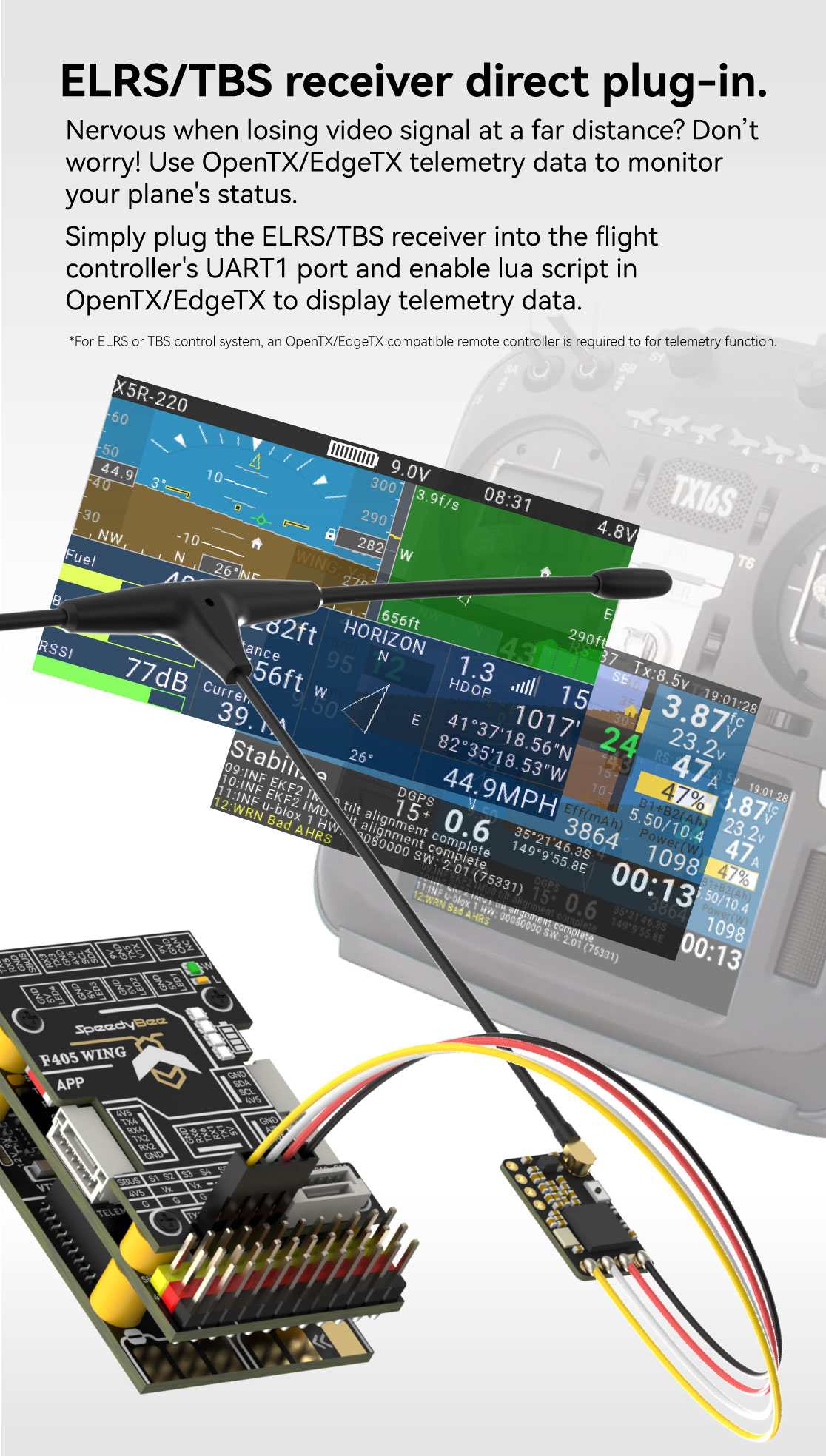 wing app flight controller speedybee f 405 fixed wing