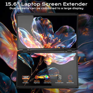 <span class=keywords><strong>Monitor</strong></span> Portátil Dual FHD de 15.6 Pulgadas 1080P, Diseño Plegable y Apilable, USB-C/Tipo-C, Pantalla Externa Dual <span class=keywords><strong>para</strong></span> Laptop, <span class=keywords><strong>Mac</strong></span>, Windows - Product Image 2
