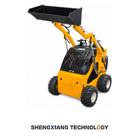 Mini-chargeuse sur pneus compacte S460, godet de 0,1 m³, charge nominale de 300 kg, moteur EPA Euro5, pour travaux agricoles et de construction