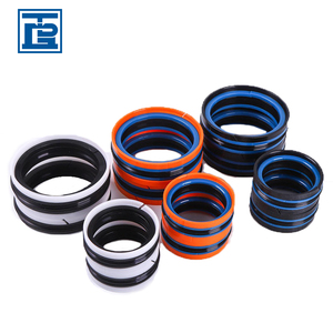 Jeu <span class=keywords><strong>de</strong></span> 5 joints d'étanchéité pour pistons hydrauliques TONGDA KDAS DAS, en NBR, PU, POM, pour vérins hydrauliques à <span class=keywords><strong>double</strong></span> action - Product Image 1