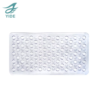 YIDE Tapis de baignoire Tapis de douche antidérapant pour baignoire: PVC Soft Air Bubble achine Tapis de douche lavable dans le bain
